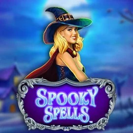 Spooky Spells online game logo by Novomatic on spinbaracasino.org