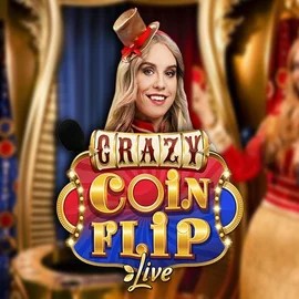 Crazy Coin Flip by Evolution, showcased at spinbaracasino.org – game logo