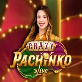 Official Live Casino logo: Crazy Pachinko by Evolution at Spinbara Casino