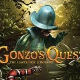 Gonzo's Quest logo by NetEnt at Spinbara Casino