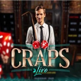 Official Live Casino logo: Live Craps by Evolution at Spinbara Casino