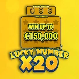 Lucky Number x20 online game logo by Hacksaw Gaming on spinbaracasino.org