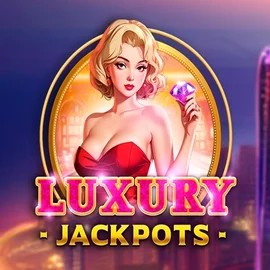 Luxury Jackpots slot logo by Triple Cherry at Spinbara Casino