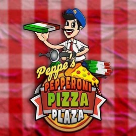 Peppe’s Pepperoni Pizza Plaza logo by Pragmatic Play at Spinbara Casino