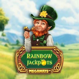 Rainbow Jackpots Megaways logo by Red Tiger Gaming Spinbara Casino
