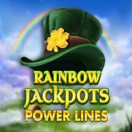 Rainbow Jackpots Power Lines slot icon by Red Tiger Gaming, available at Spinbara Casino