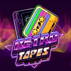 Retro Tapes slot logo by Push Gaming at Spinbara Casino