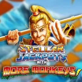 Stellar Jackpots with More Monkeys casino game by Lightning Box Game – featured logo at Spinbara Casino