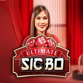 Ultimate Sic Bo slot logo by Ezugi at Spinbara Casino